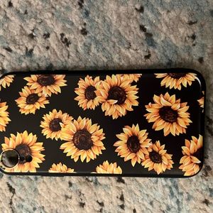 Black Sunflower Iphone XR Case